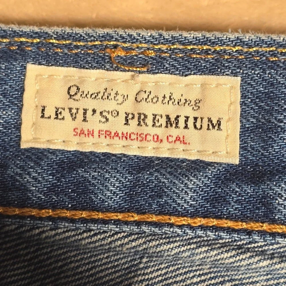 Levis Premium 551 Z Authentic Straight Jeans Blue Cotton Hemp Big E 28x30 1110